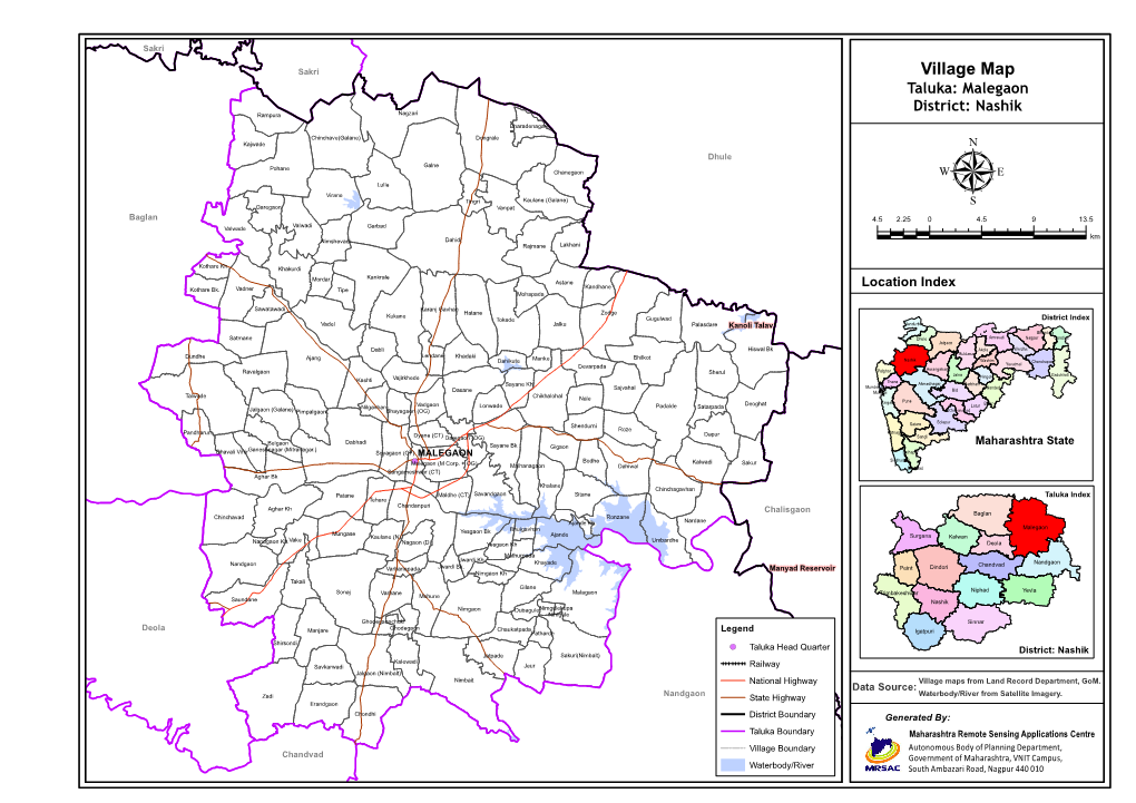 Village Map Taluka: Malegaon District: Nashik