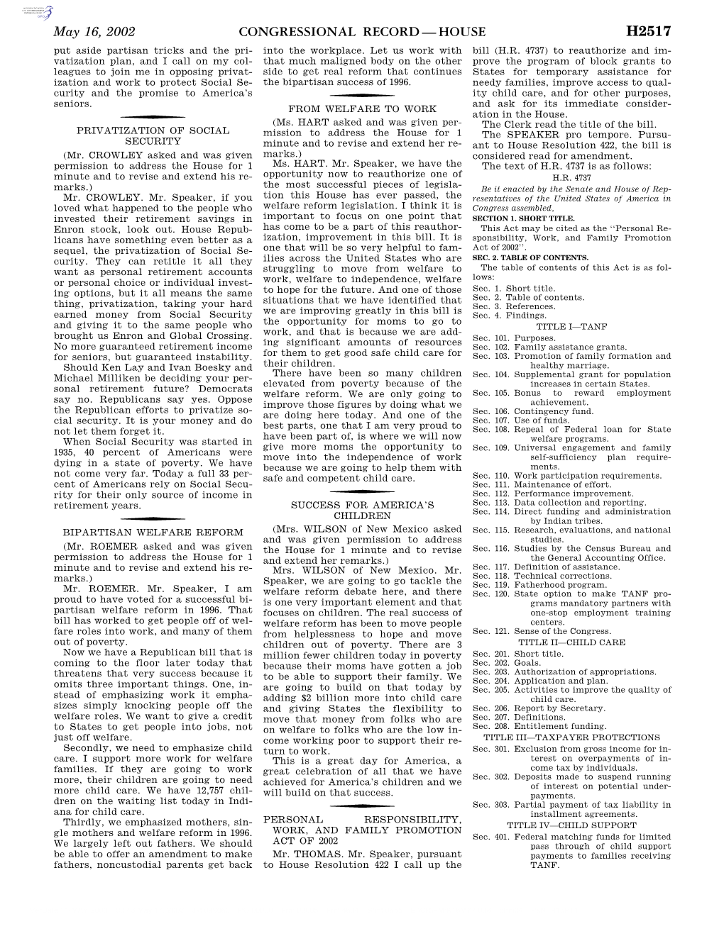 Congressional Record—House H2517