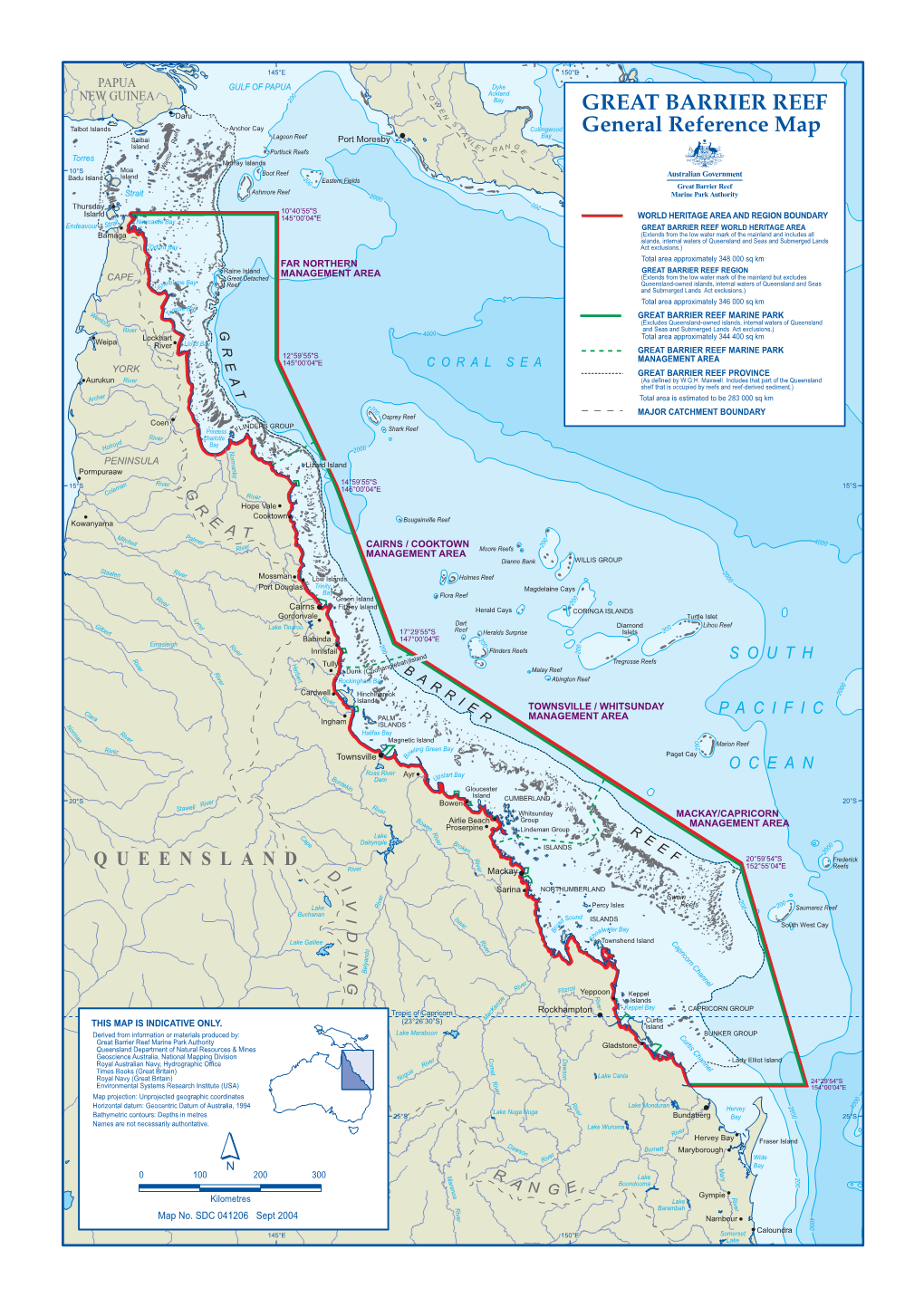 Great-Barrier-Reef-Marine-Park-Map