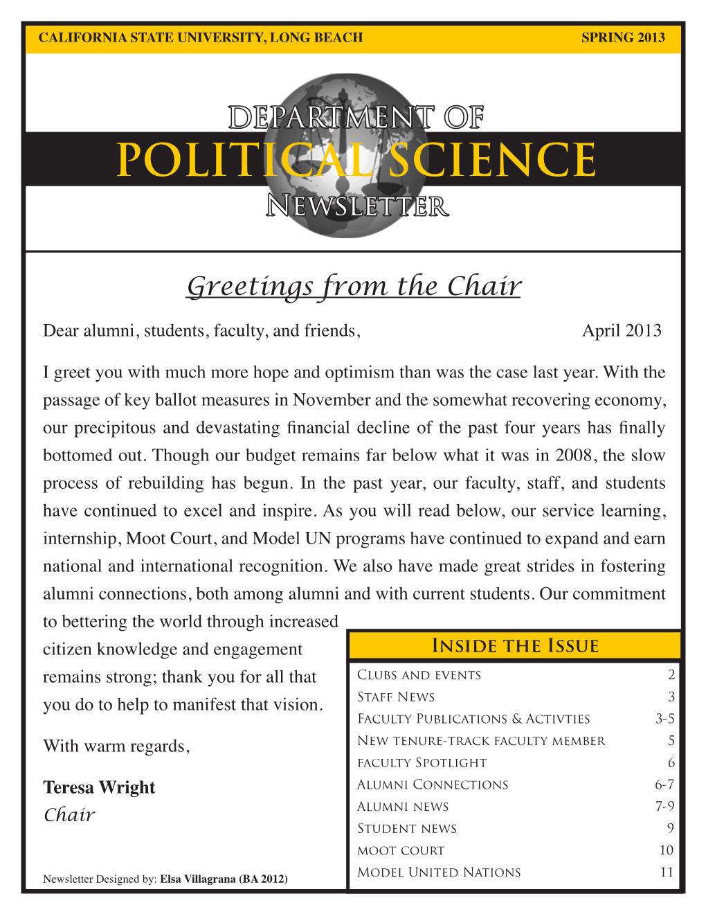 POLITICAL SCIENCE Newsletter