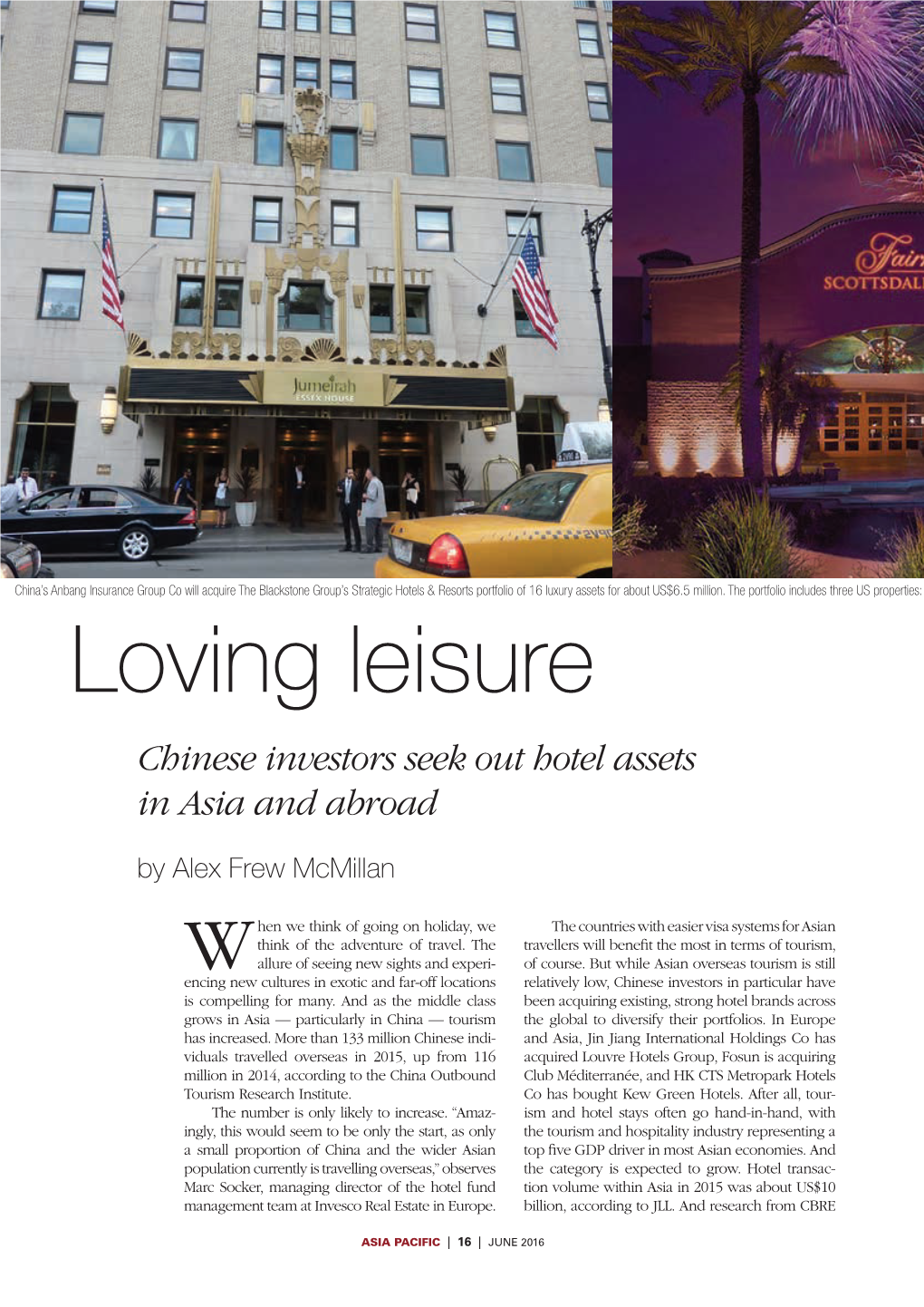 Loving Leisure Chinese Investors Seek out Hotel Assets in Asia and Abroad