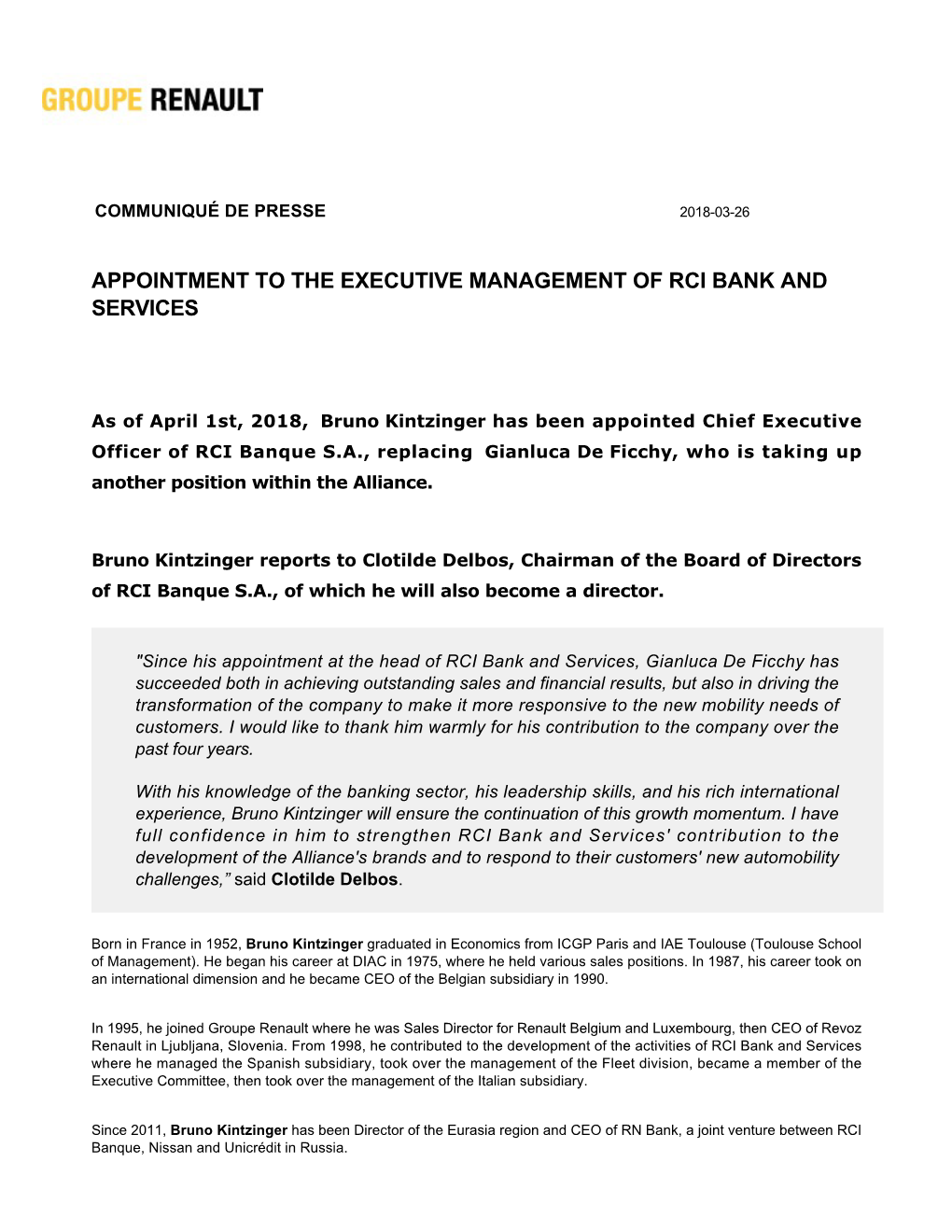 About RCI Banque SA