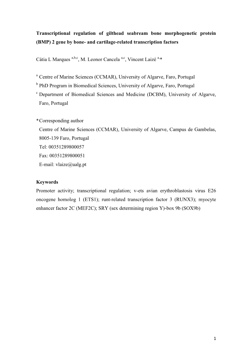 Transcriptional Regulation of Gilthead Seabream Bone Morphogenetic Protein (BMP) 2 Gene by Bone- and Cartilage-Related Transcription Factors