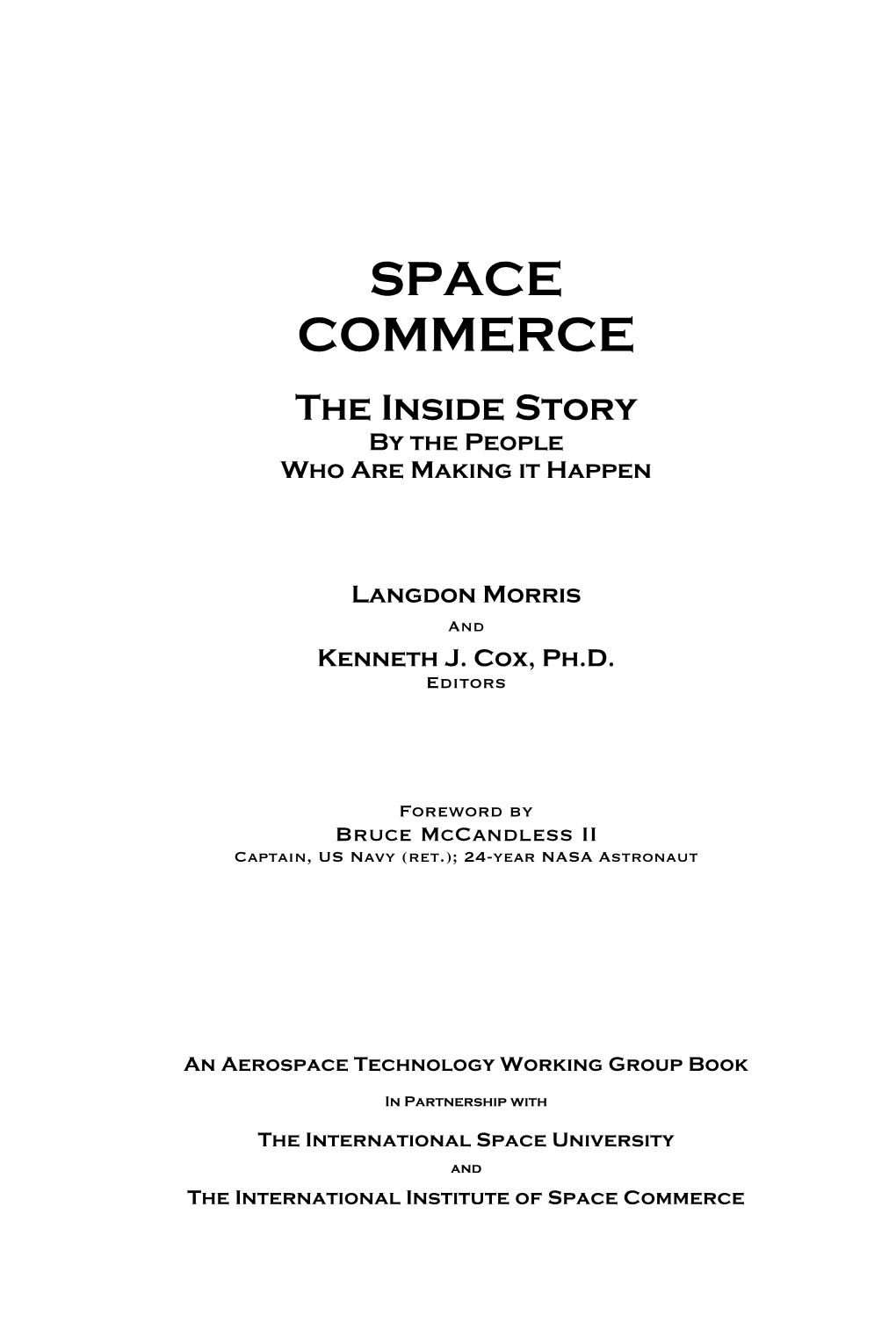 The International Institute of Space Commerce