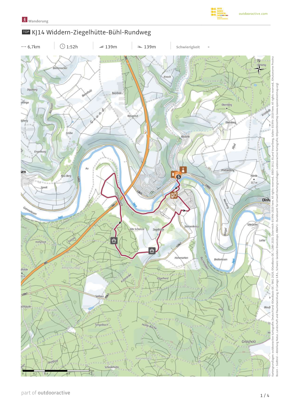 KJ14 Widdern-Ziegelhütte-Bühl-Rundweg