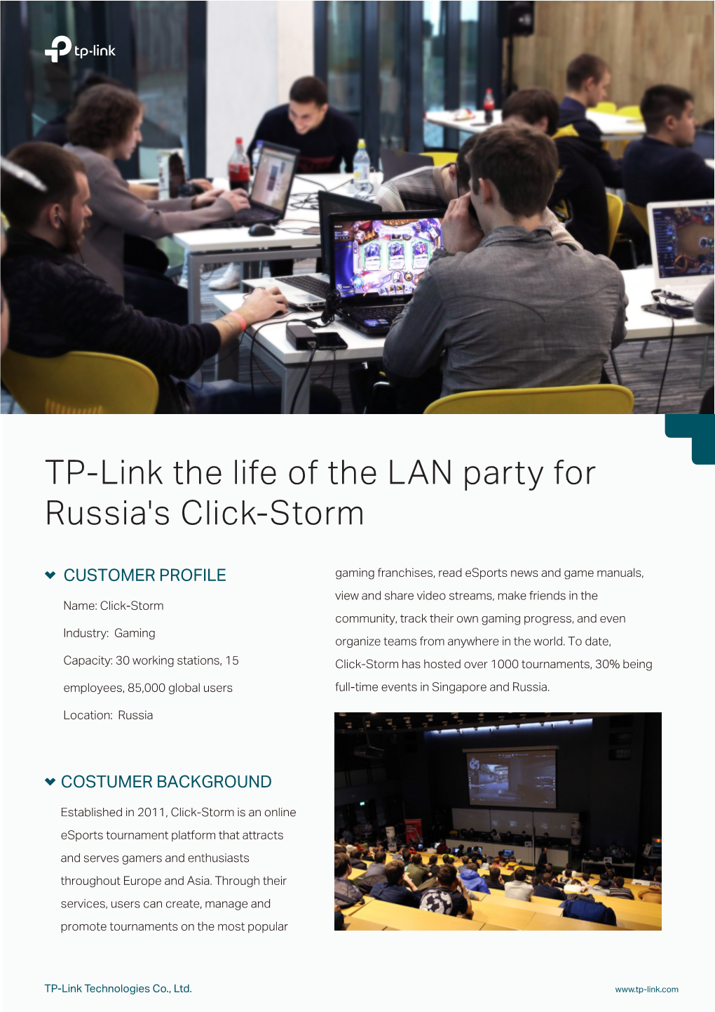 TP-Link the Life of the LAN Party for Russia's Click-Storm