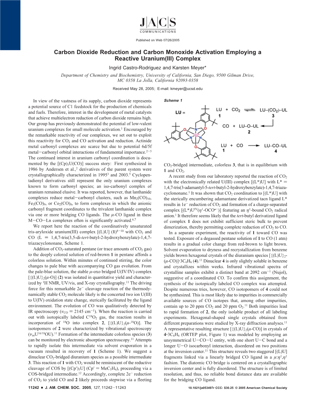 Carbon Dioxide Reduction and Carbon Monoxide