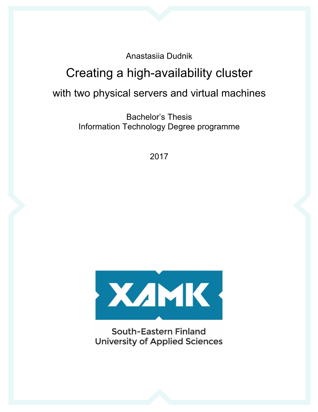 Creating a High-Availability Cluster with Two Physical Servers and Virtual Machines