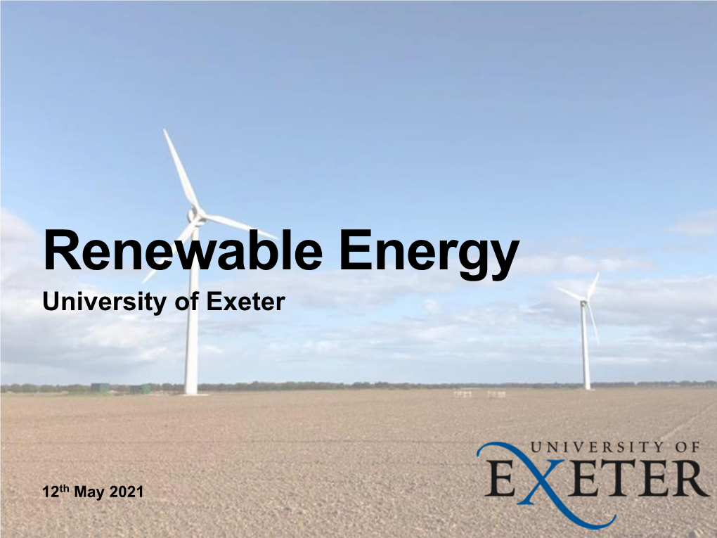 Renewable Energy Slides