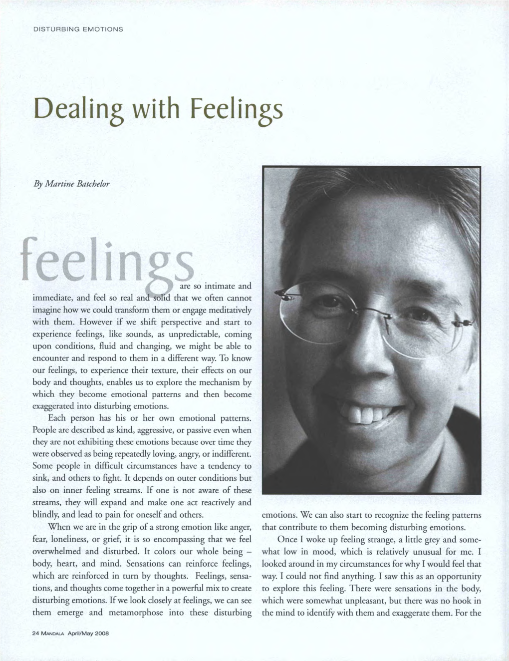 Dealing with Feelings