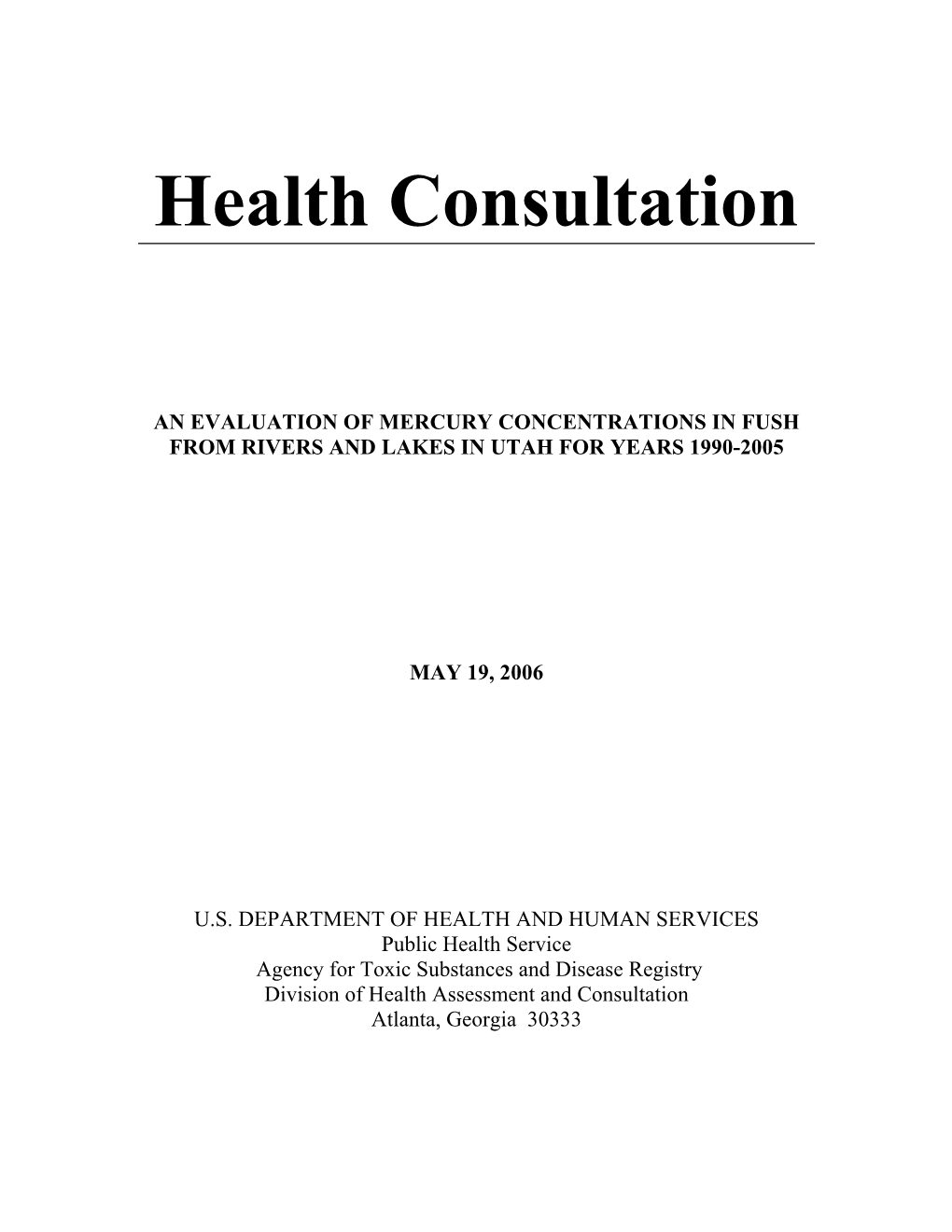 Health Consultation