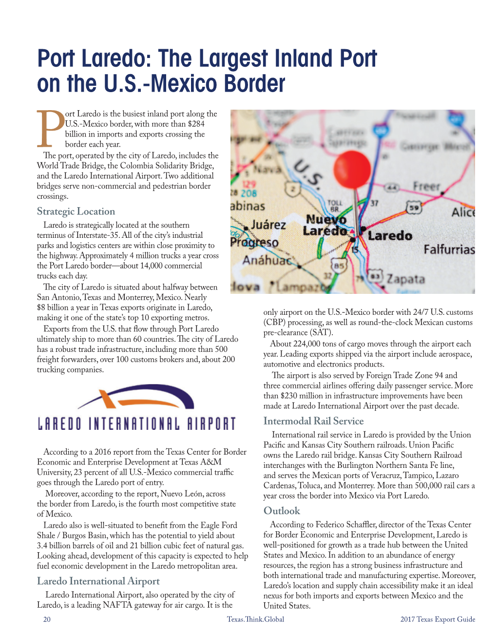 Port Laredo: the Largest Inland Port on the U.S.-Mexico Border