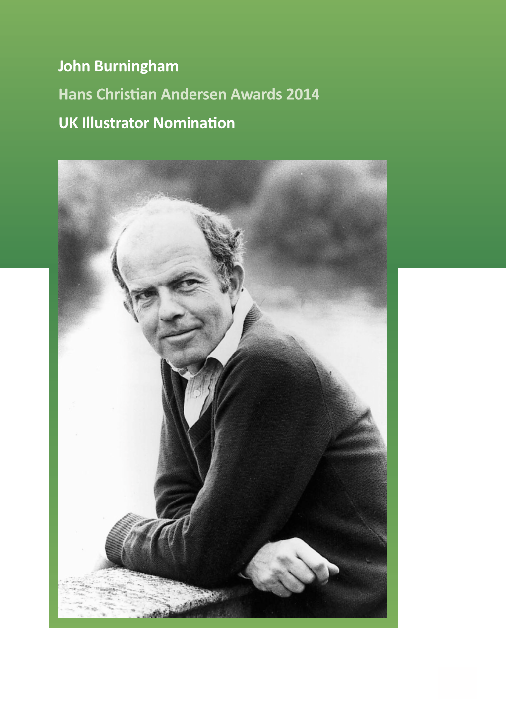 John Burningham Hans Christian Andersen Awards 2014 UK Illustrator Nomination