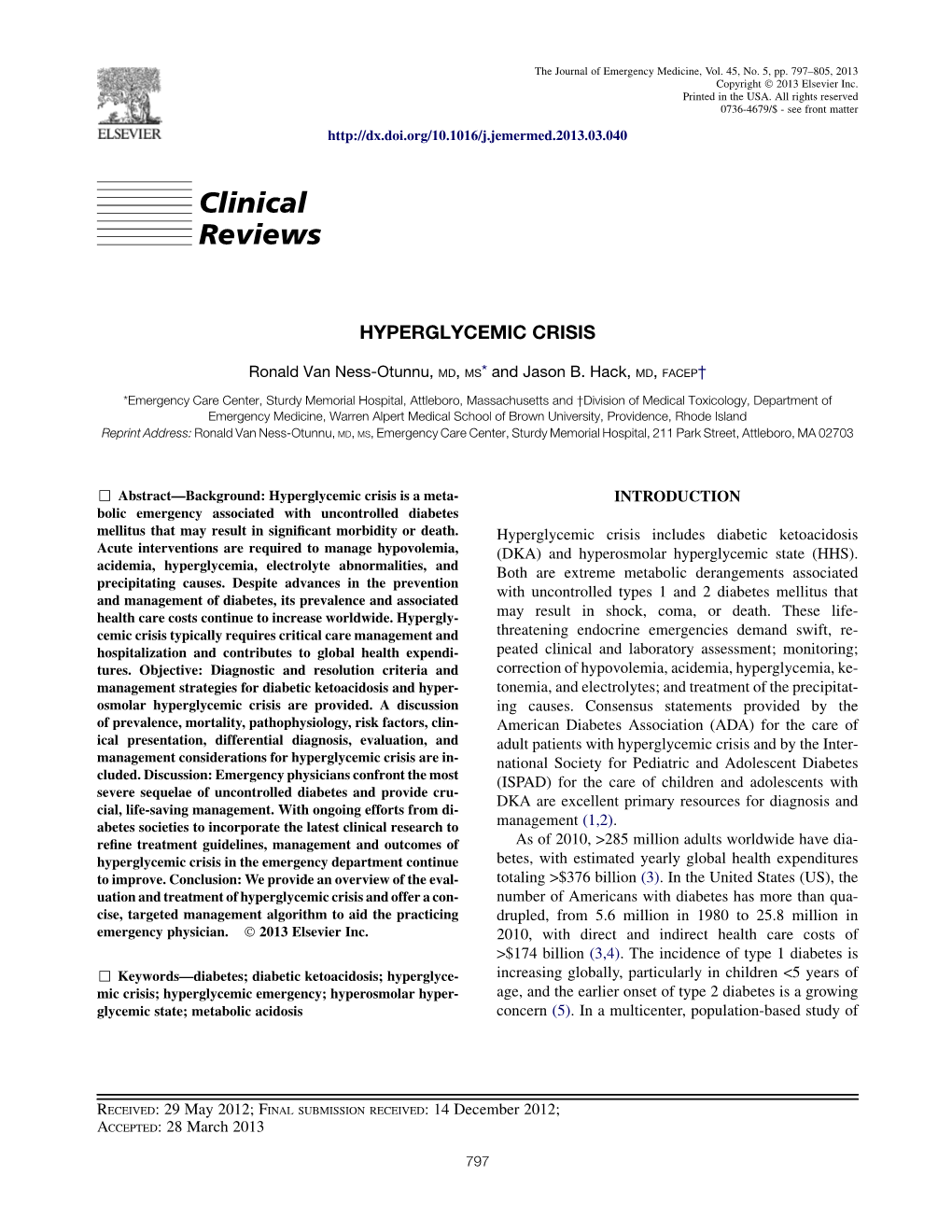 Clinical Reviews