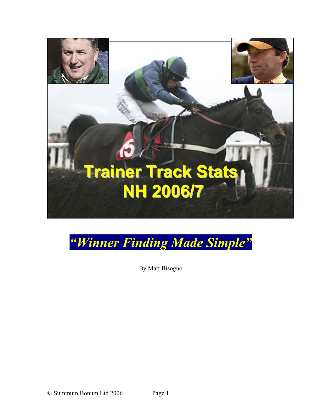 Trainer Track Stats NHH 2006/ 77