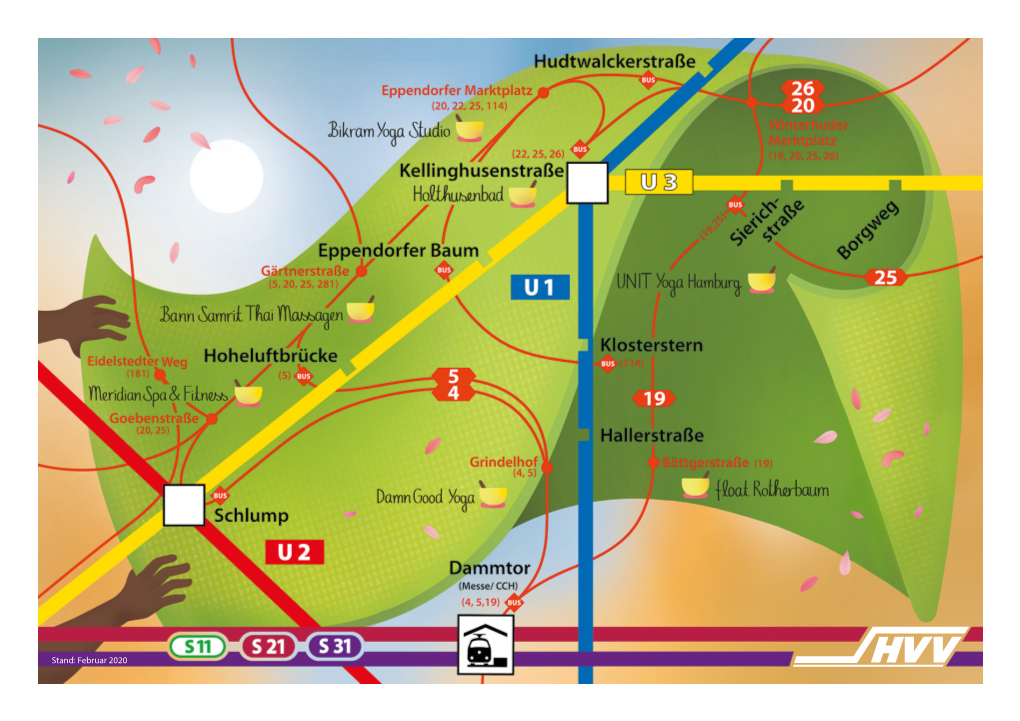 Hvv Entdeckerplan: Relaxen in Eppendorf