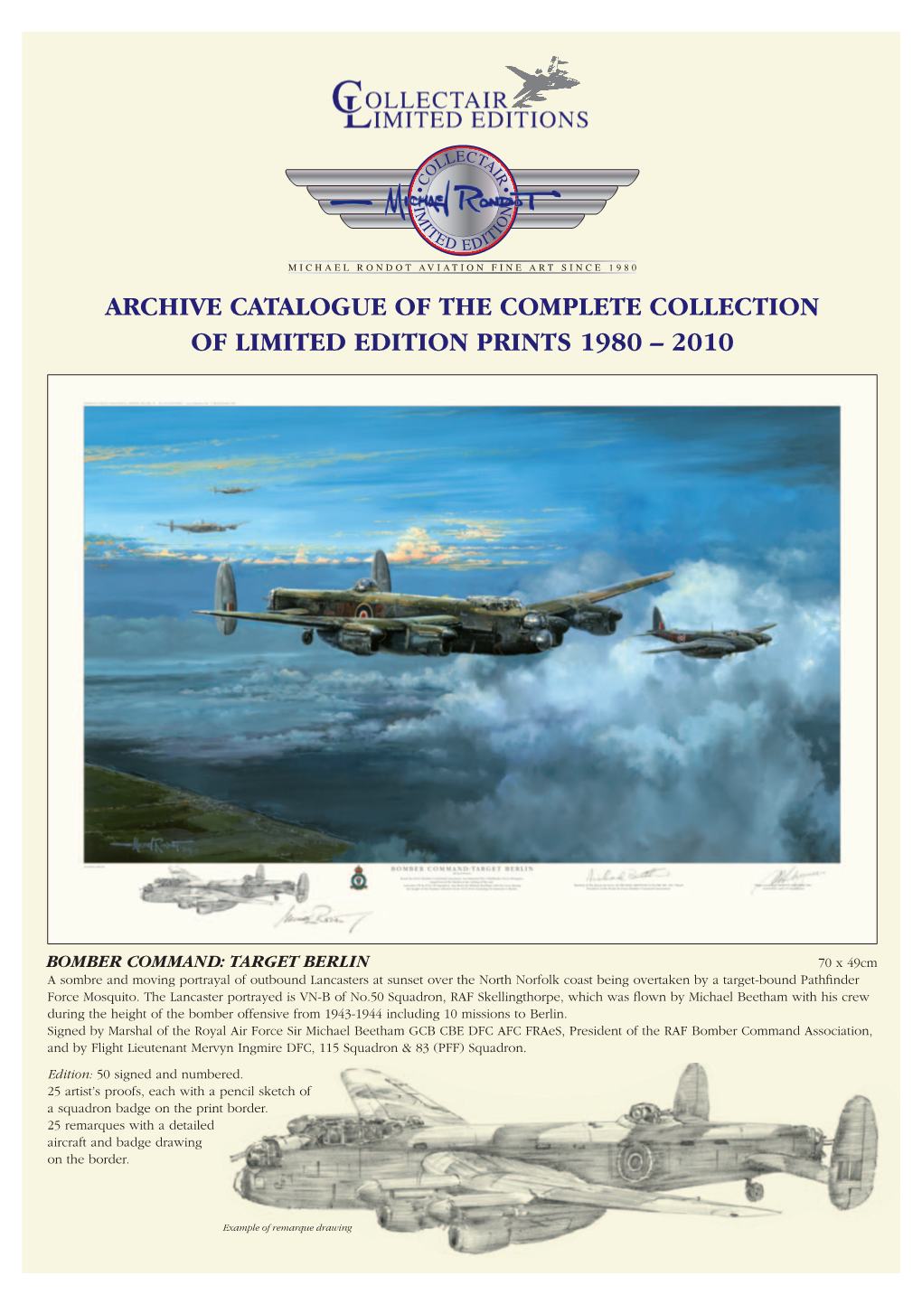Archive Catalogue of the Complete Collection of Limited Edition Prints 1980 – 2010