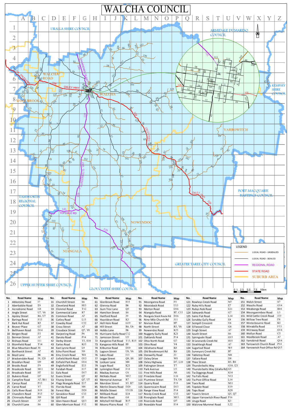 Walcha Shire Map- General- 20160502 A4 Portrait