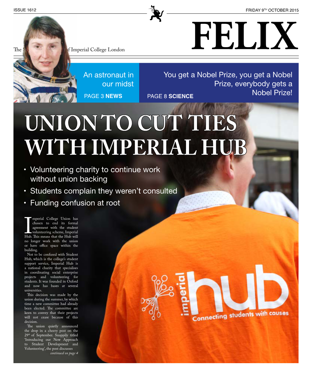 Union to Cut Ties with Imperial