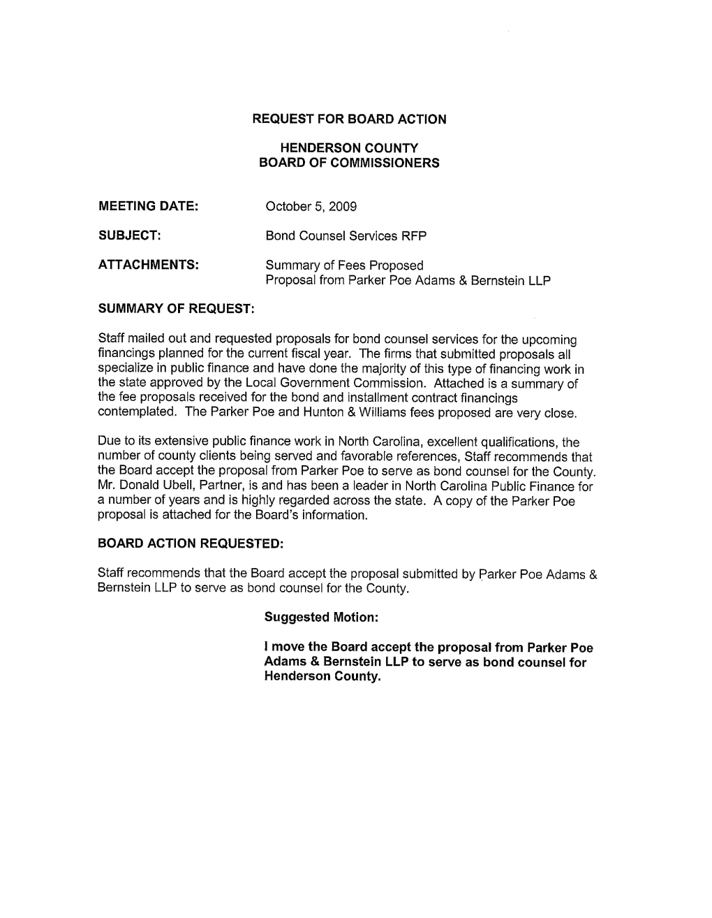 Statement of Qualifications As Bond Counsel