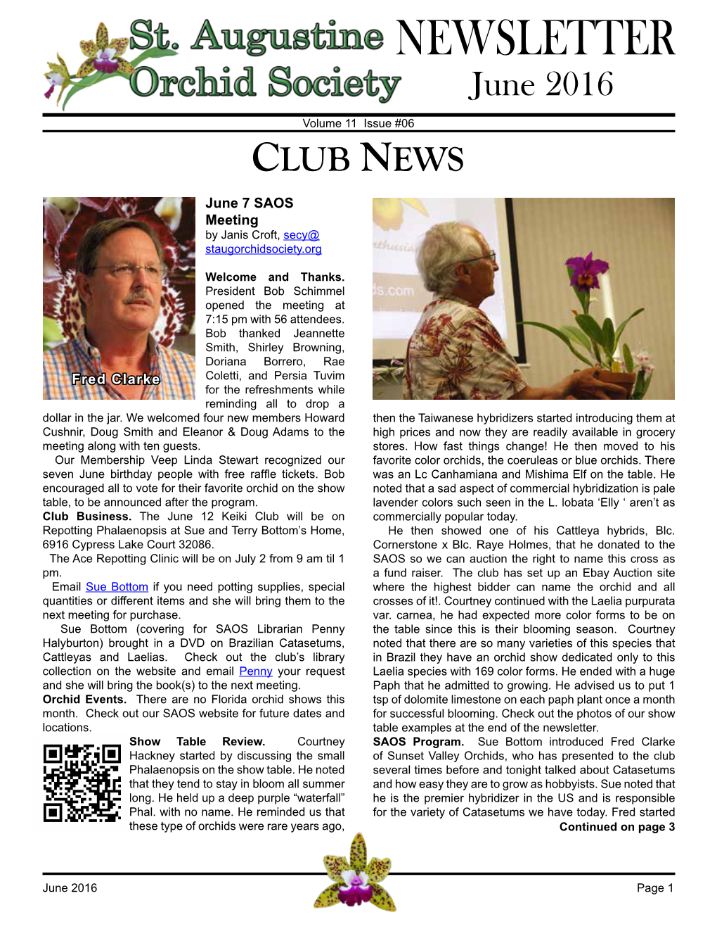 NEWSLETTER June 2016