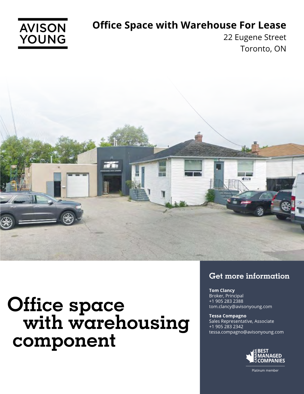 Office Space with Warehousing Component