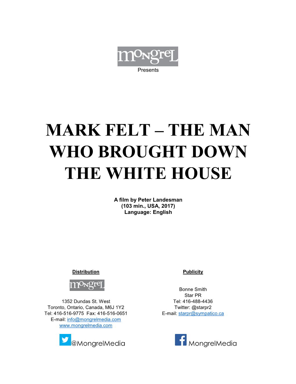 Mark Felt – the Man Who Brought Down the White House