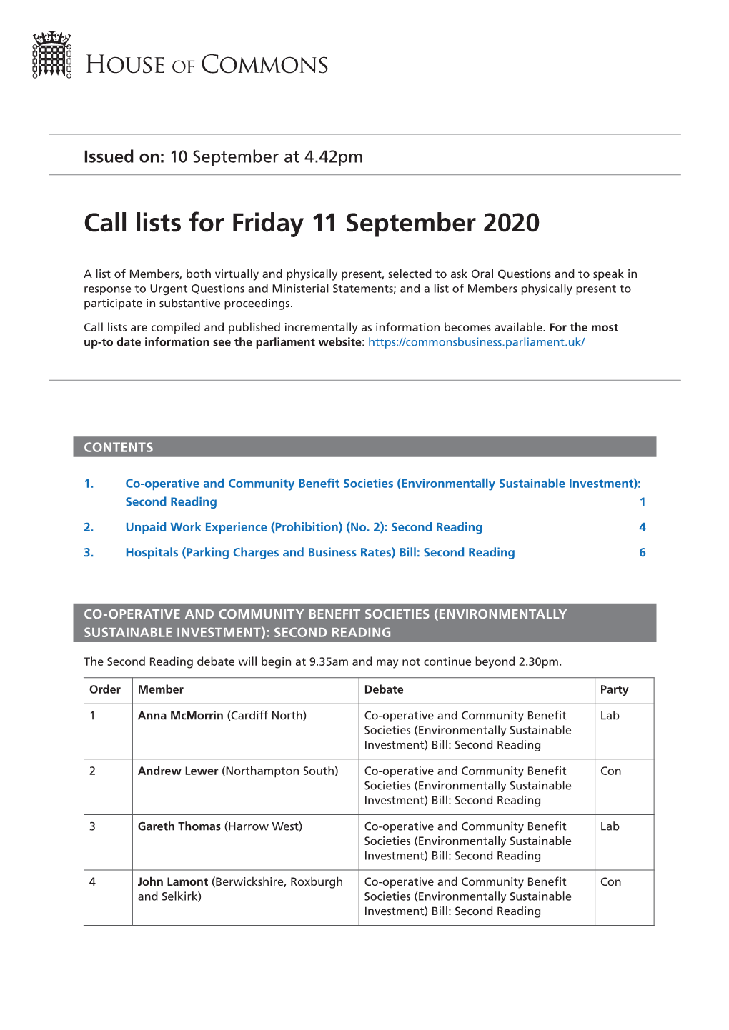 View Call List PDF File 0.03 MB