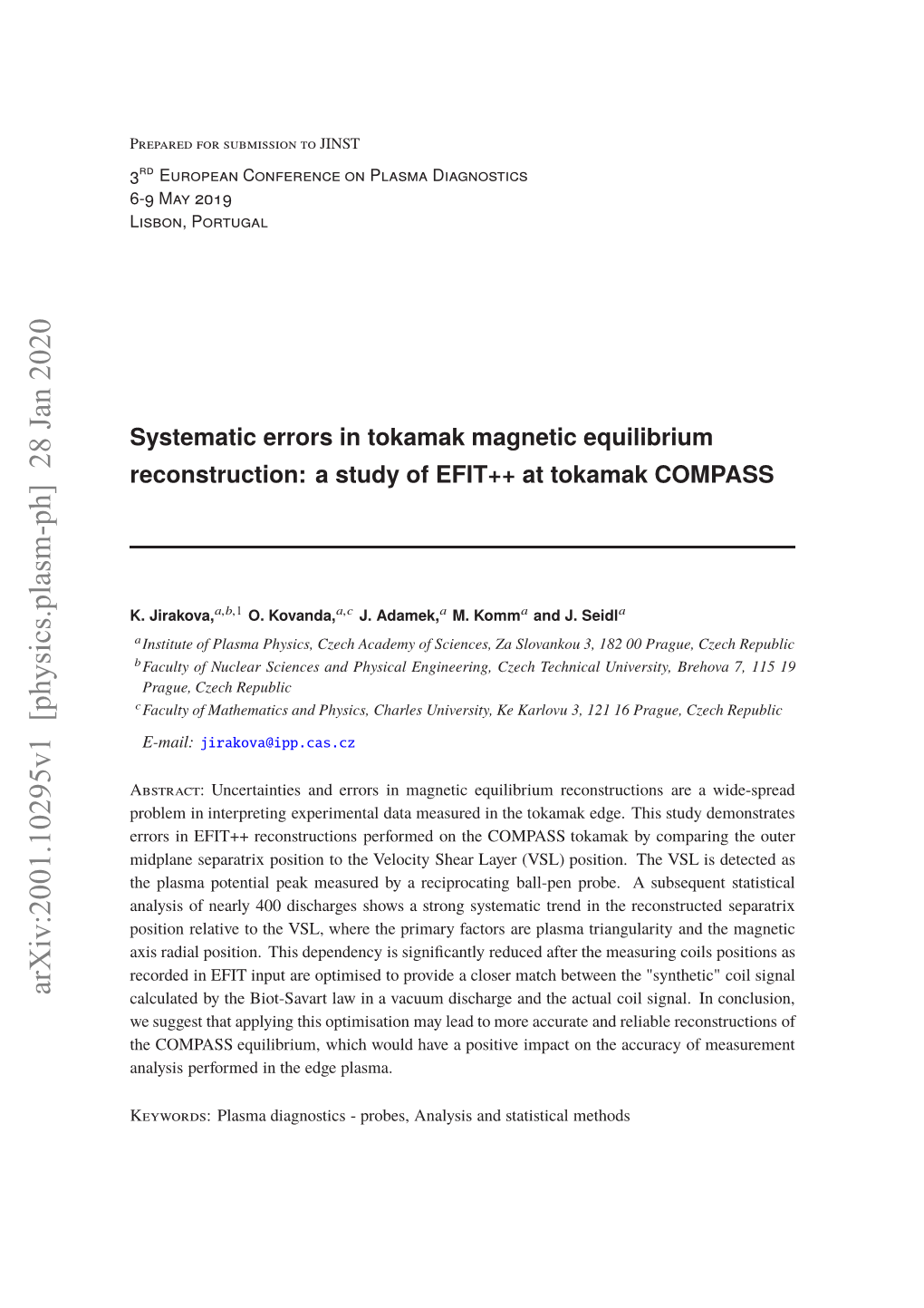 Systematic Errors in Tokamak Magnetic Equilibrium Reconstruction