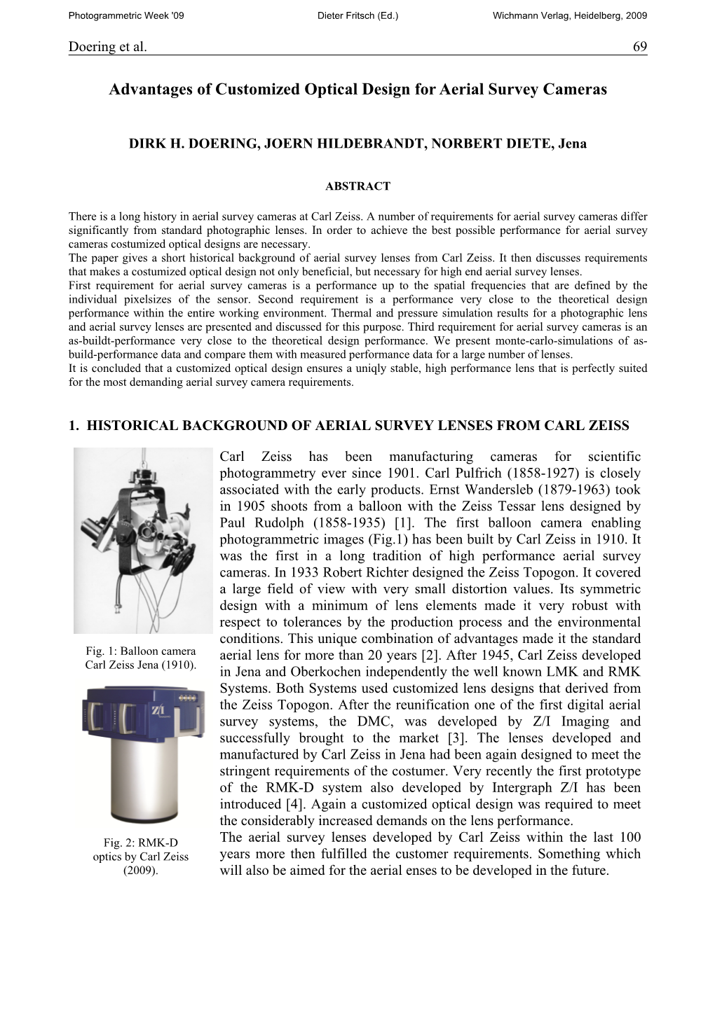 Advantages of Customized Optical Design for Aerial Survey Cameras