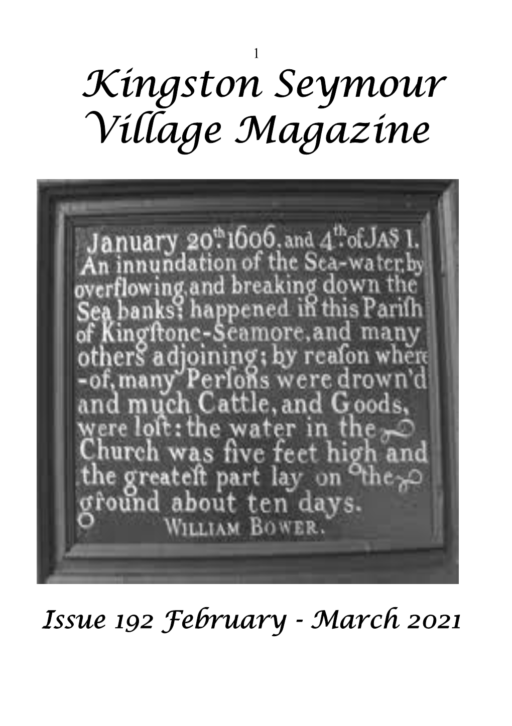 Kingston Seymour Village Magazine