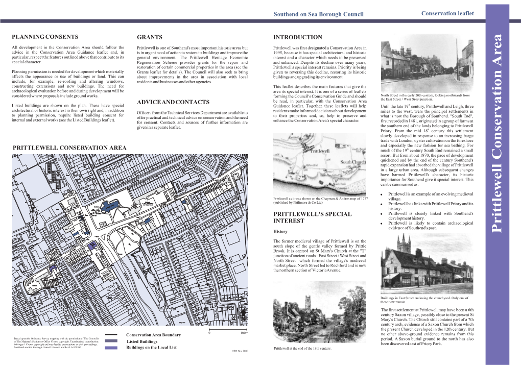 Prittlewell Conservation Area Leaflet