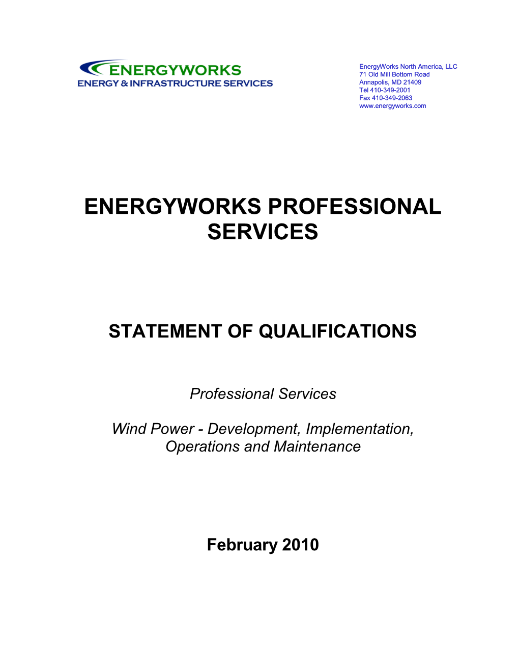 Energyworks Professional Services