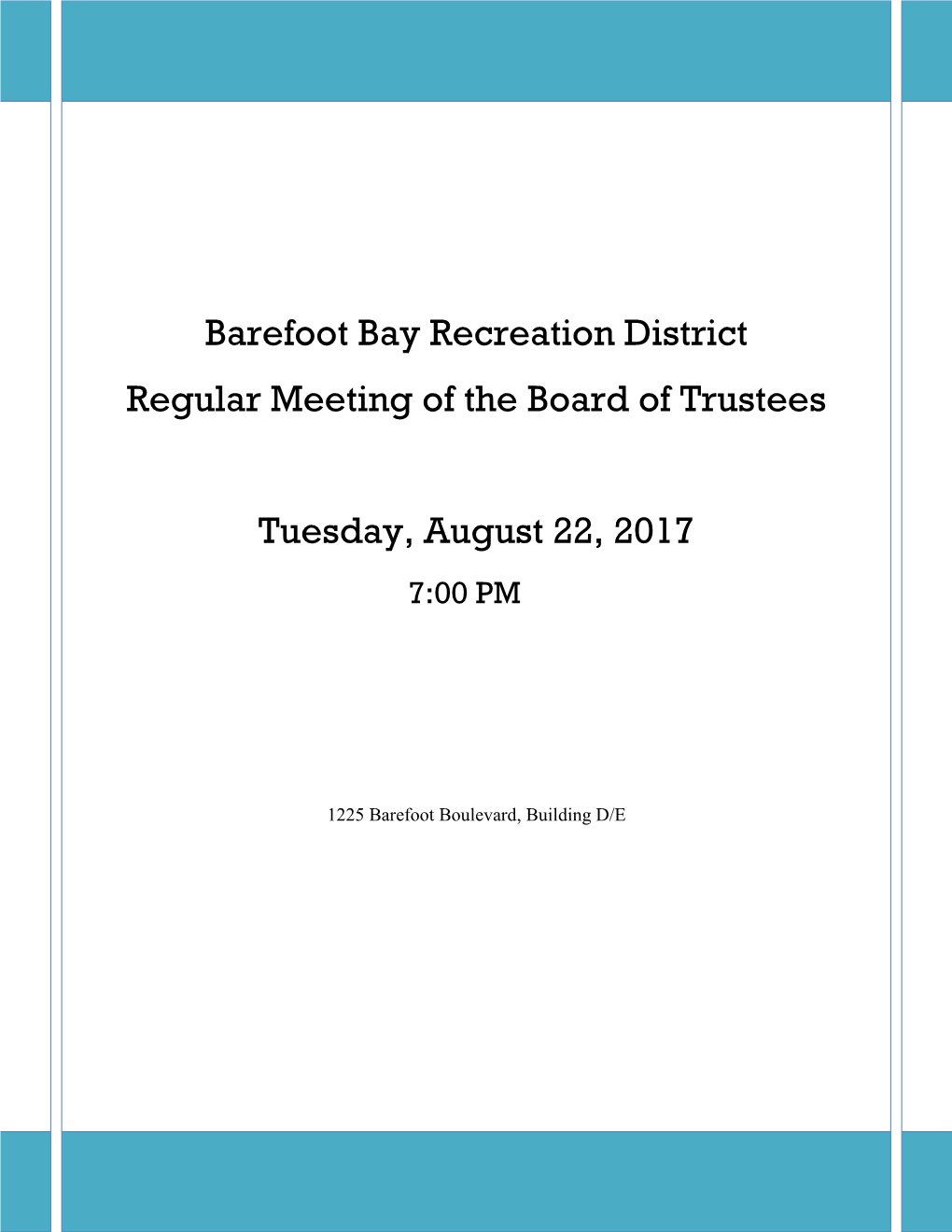 August 22, 2017 Meeting Book