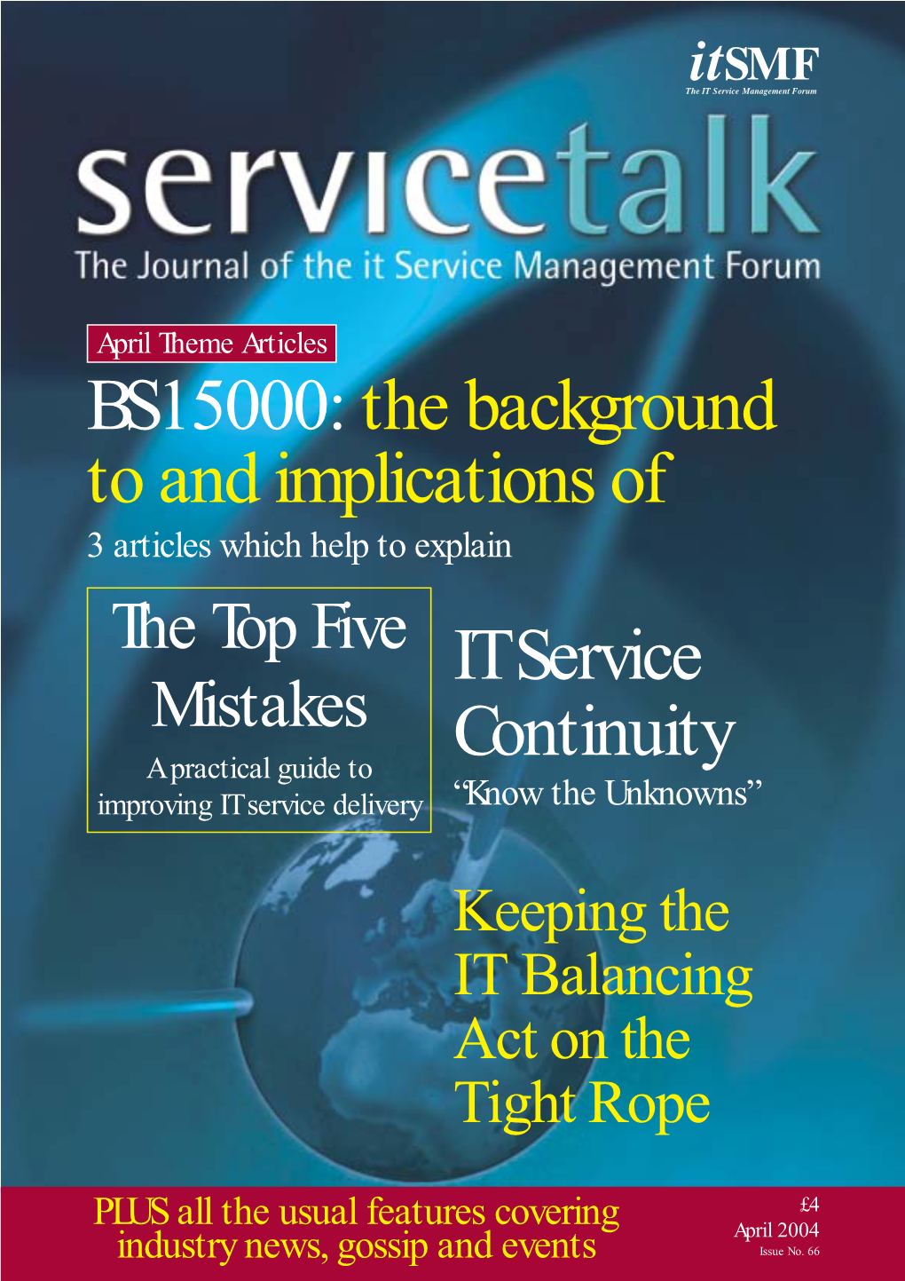 BS15000: the Background to and Implications of IT Service Continuity