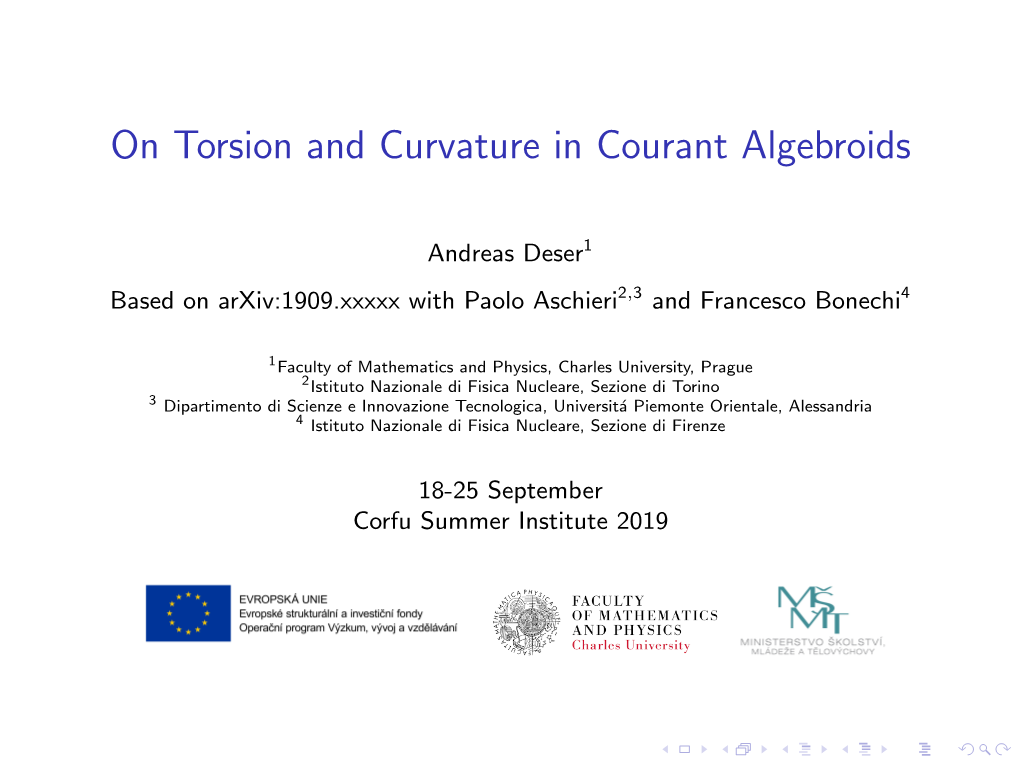 On Torsion and Curvature in Courant Algebroids