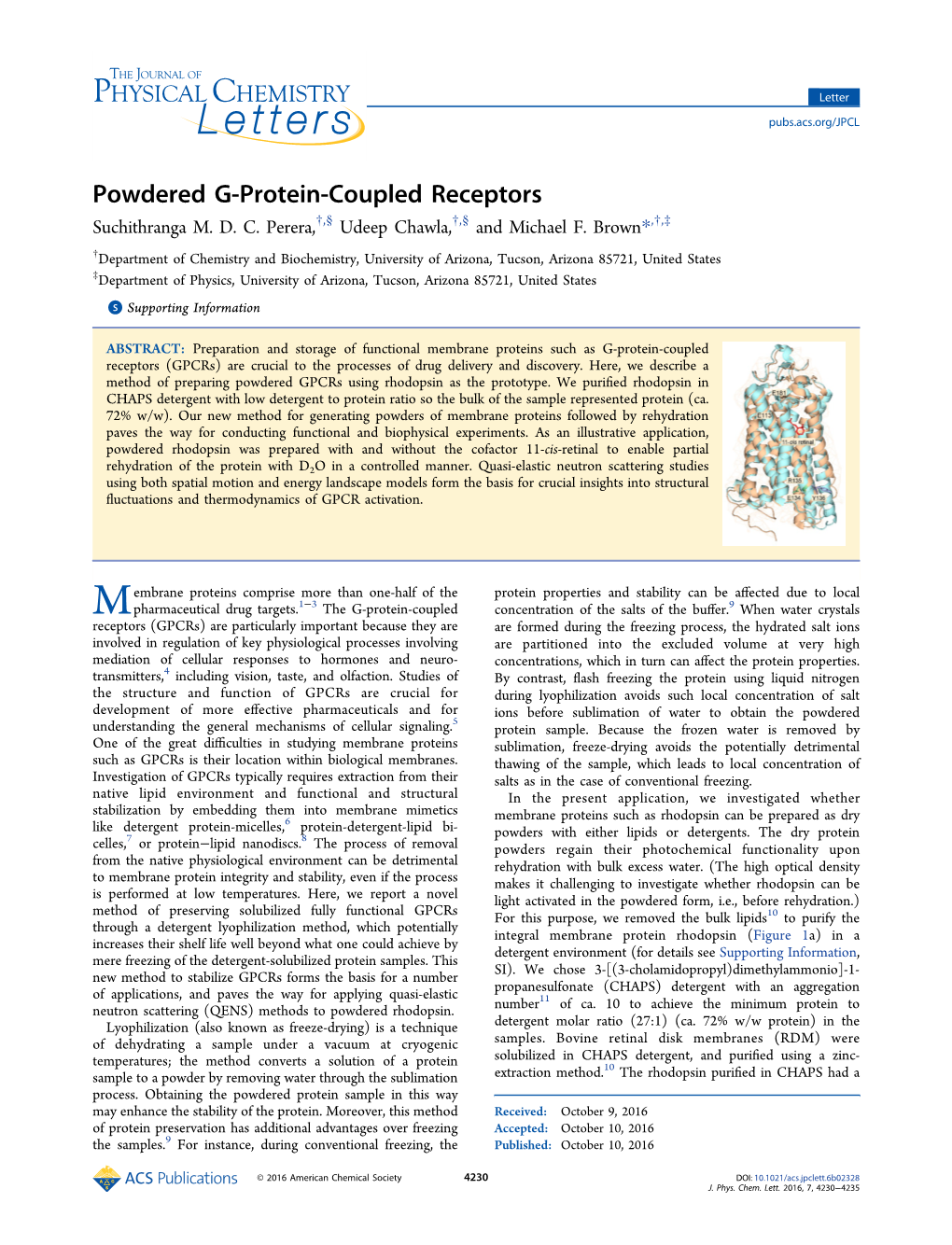 J. Phys. Chem. Lett. 2016, 7, 4230−4235 the Journal of Physical Chemistry Letters Letter