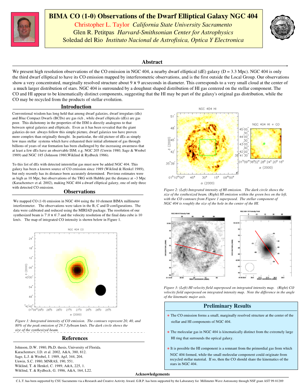 Observations of the Dwarf Elliptical Galaxy NGC 404 Christopher L