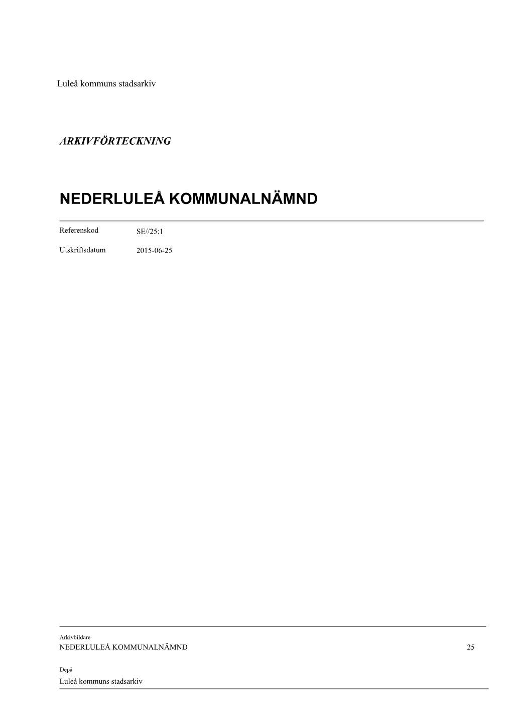 Nederluleå Kommunalnämnd