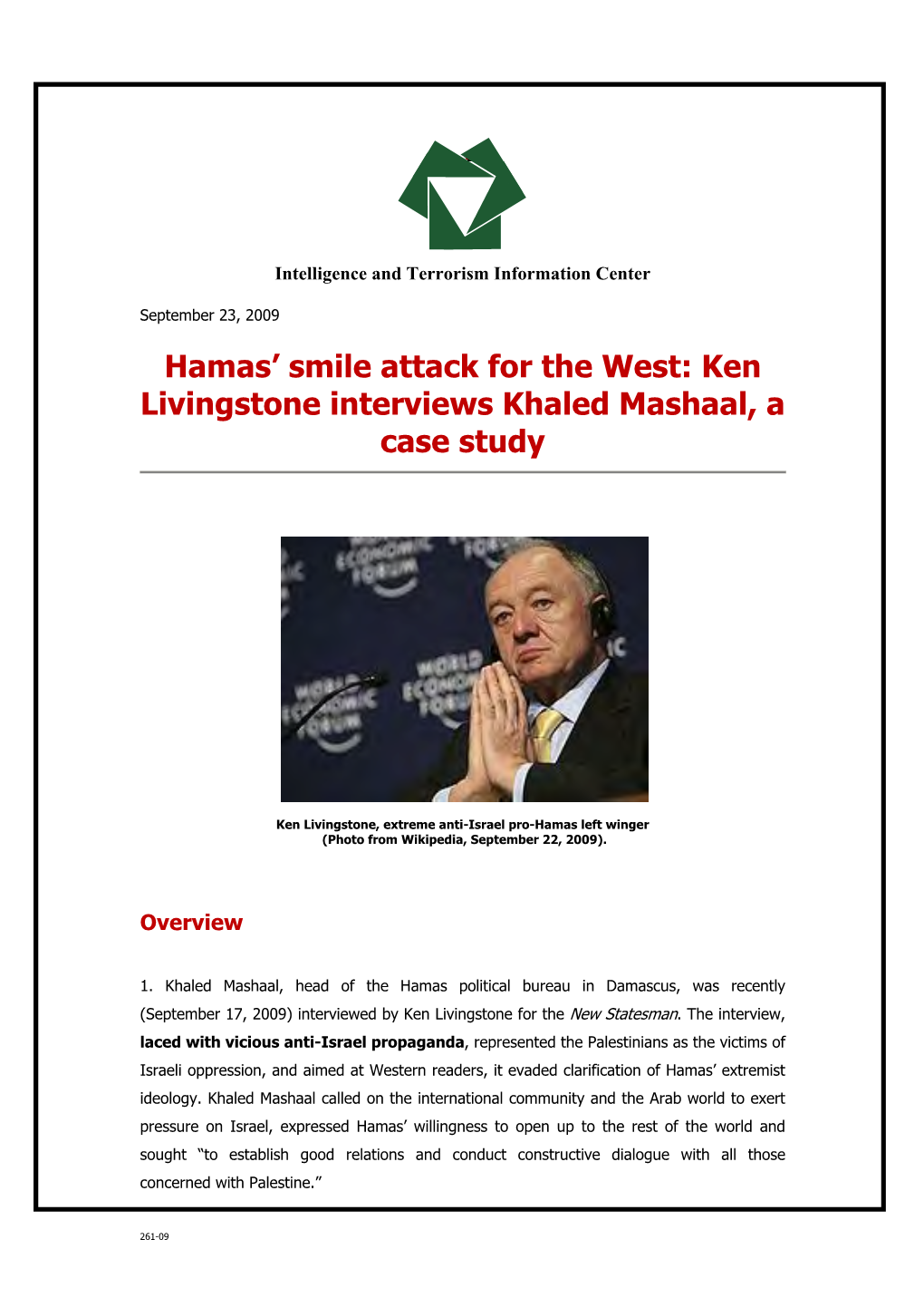 Hamas' Smile Attack for the West