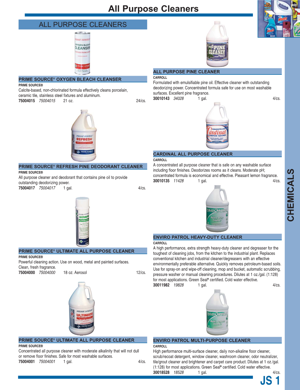 CHEMICALS All Purpose Cleaners