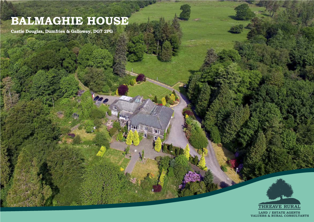 BALMAGHIE HOUSE Castle Douglas, Dumfries & Galloway, DG7 2PG Location Plan