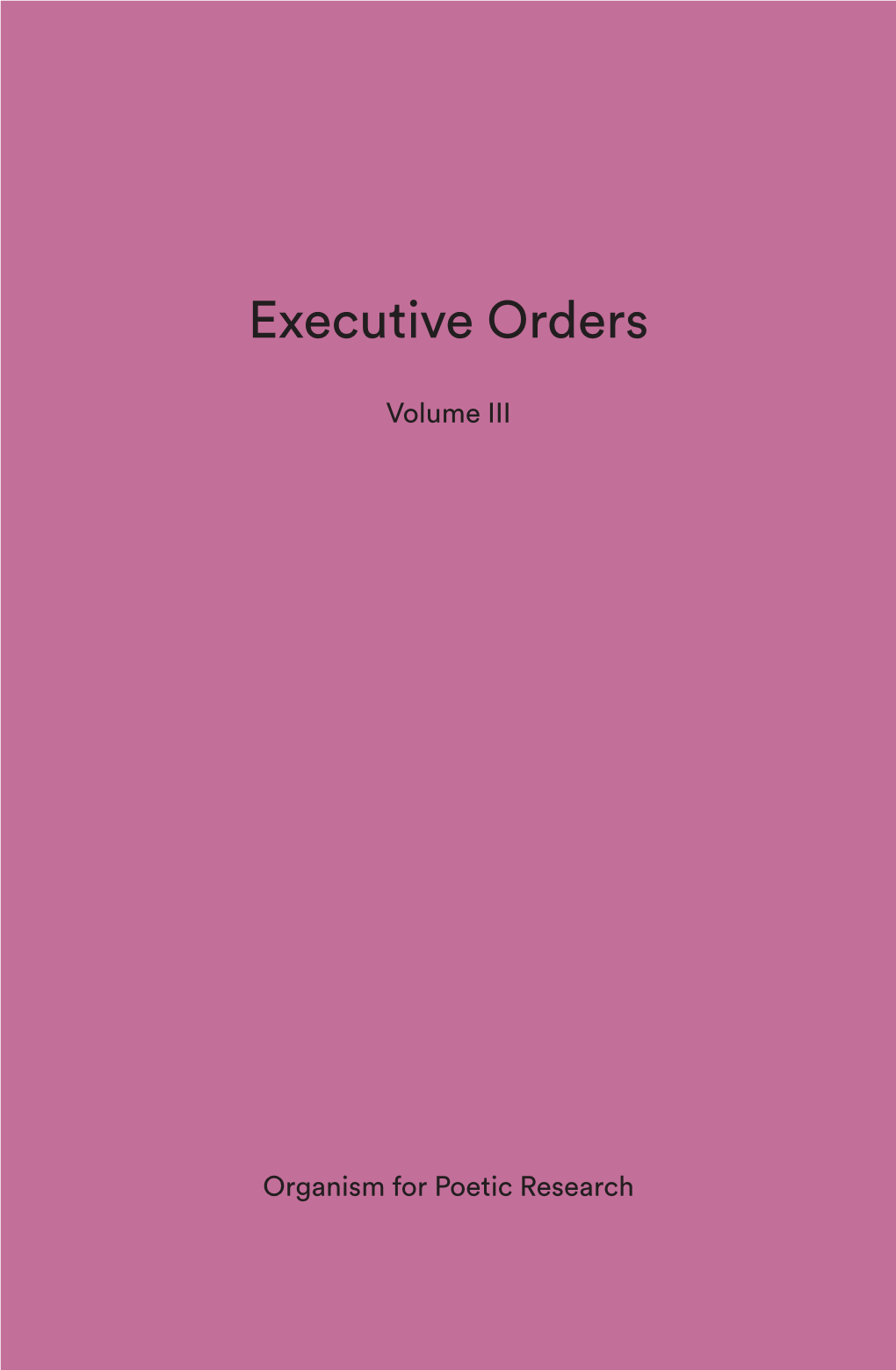 Executive Orders