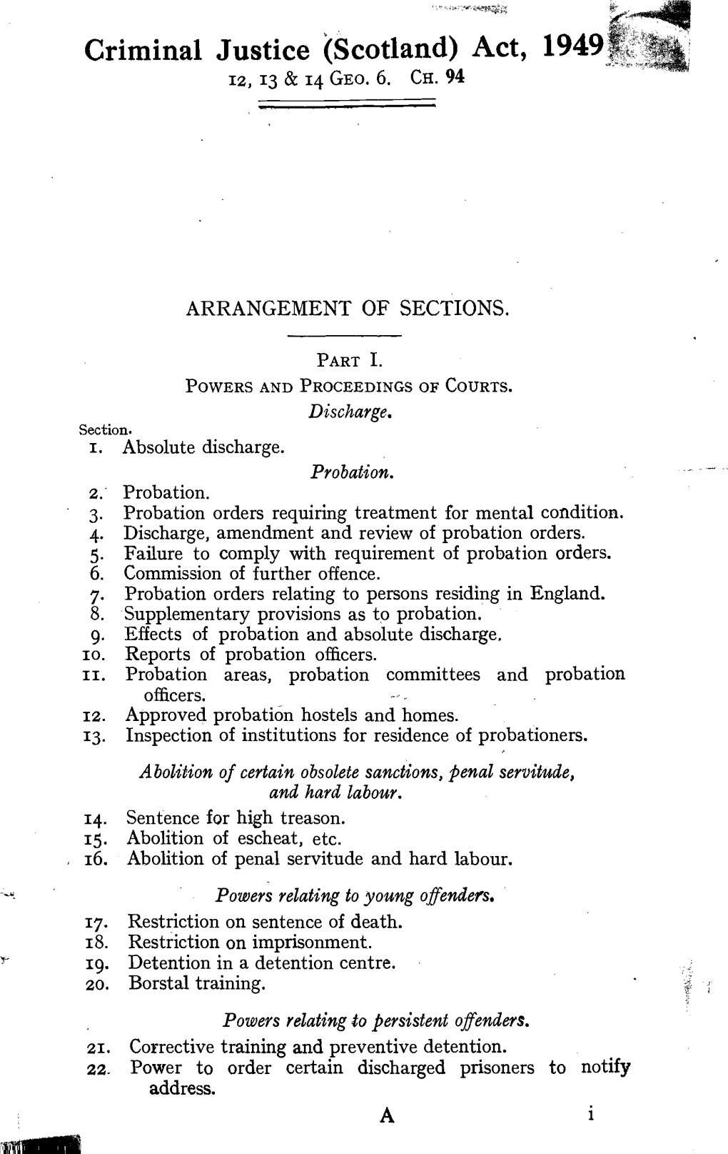 Criminal Justice (Scotland) Act, 1949 12, 13 & 14 GEO