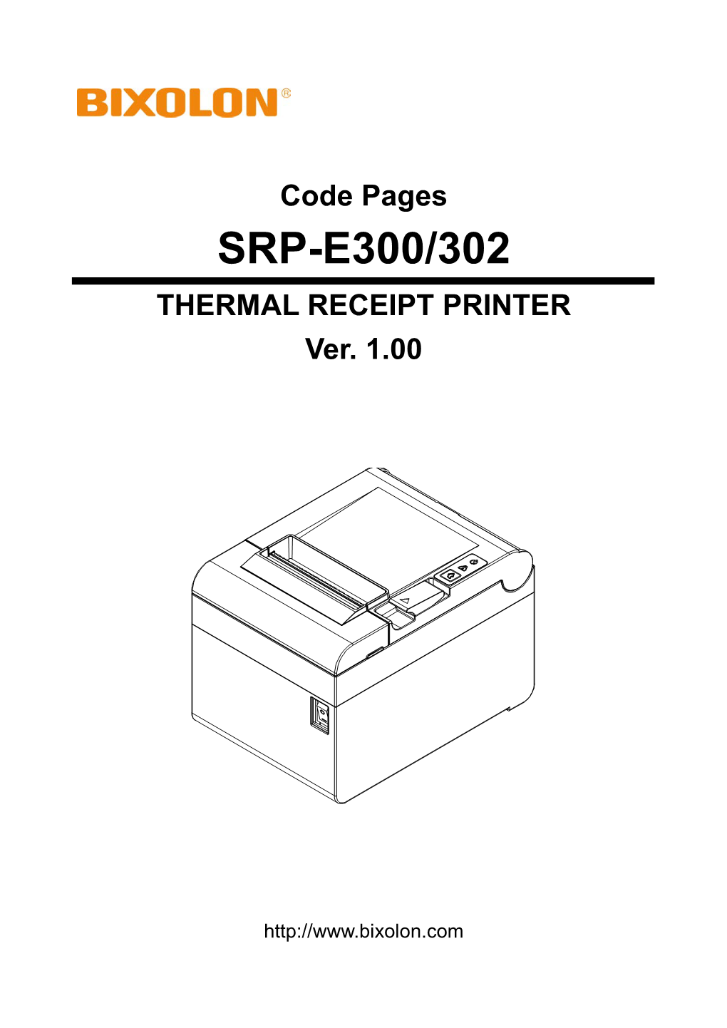 SRP-E300/302 THERMAL RECEIPT PRINTER Ver