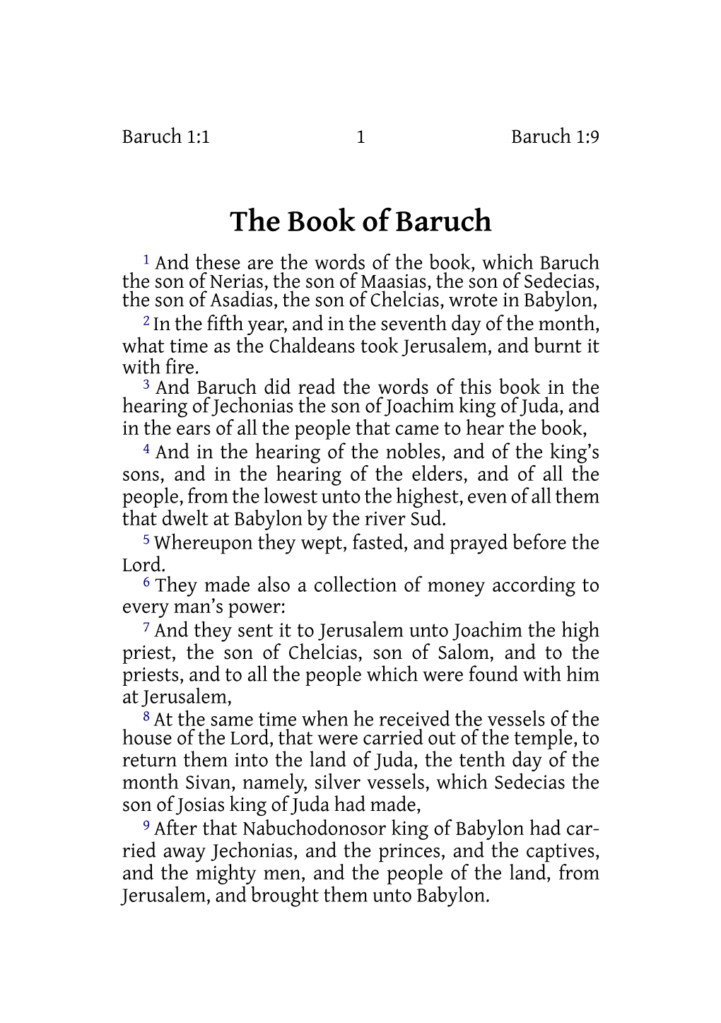 The Book of Baruch