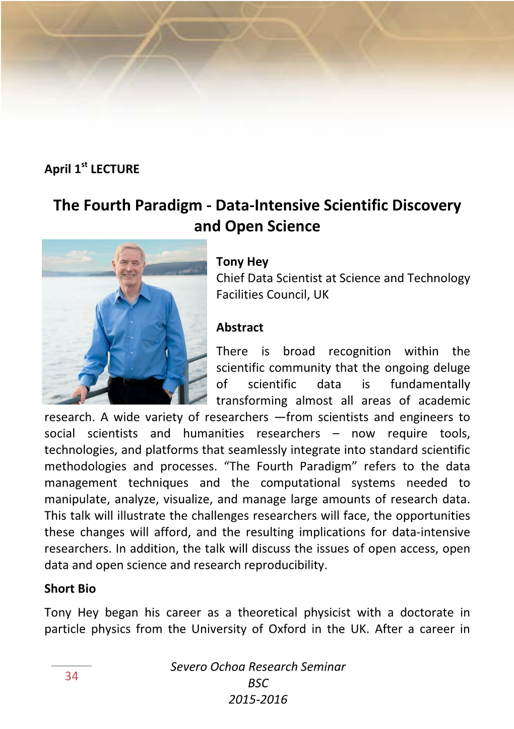 The Fourth Paradigm - Data-Intensive Scientific Discovery and Open Science