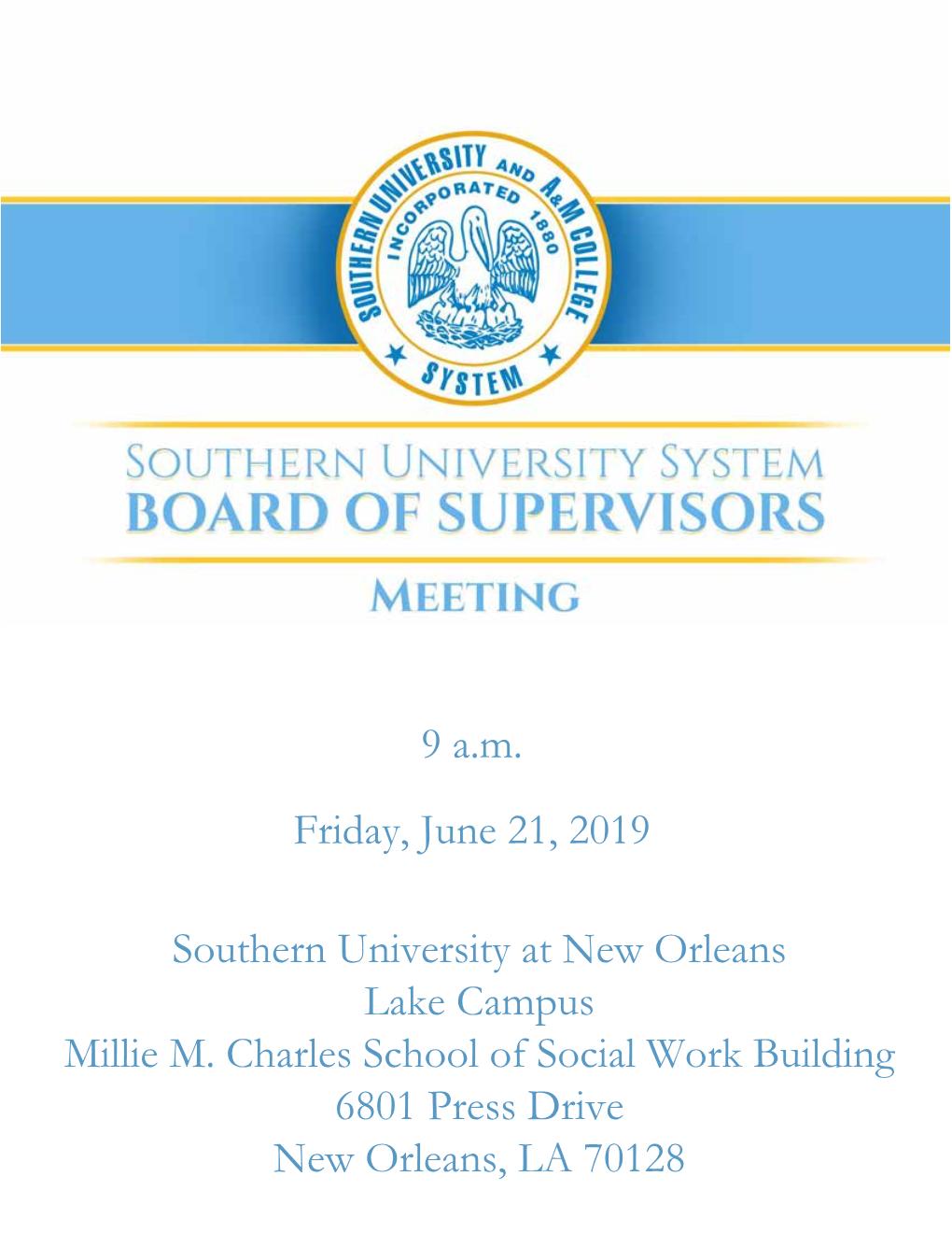 Board of Supervisors Meeting