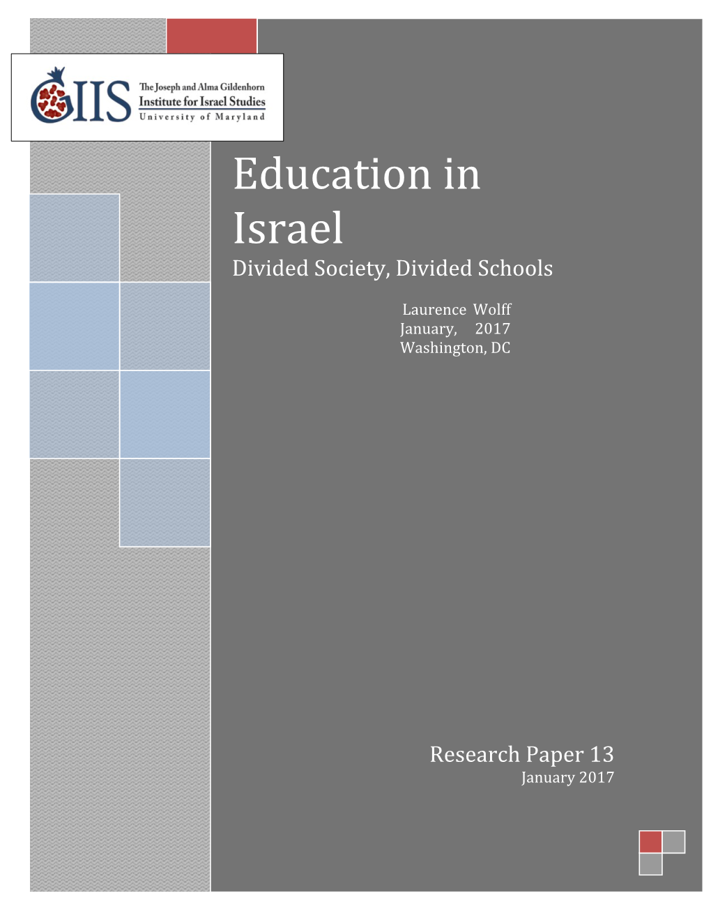 Learning Assessments in Israel's Schools