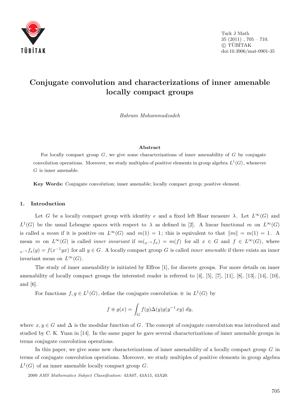 Conjugate Convolution and Characterizations of Inner Amenable Locally Compact Groups
